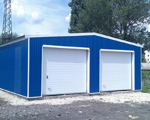 Сборный гараж из металлоконструкций